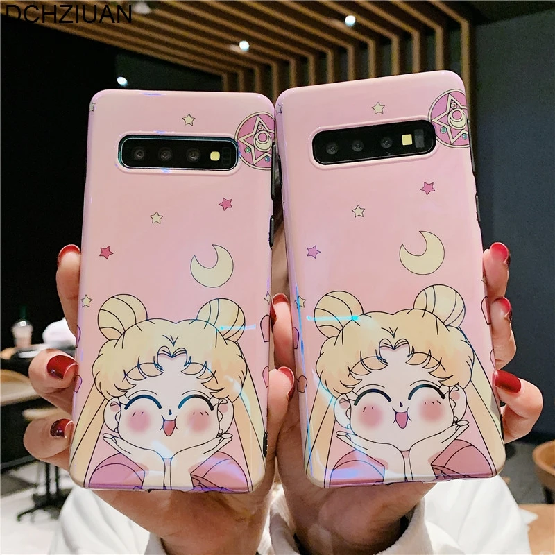 DCHZIUAN Сейлор Мун чехол для телефона Samsung Galaxy S10 Plus милый мультяшный силиконовый Note 9