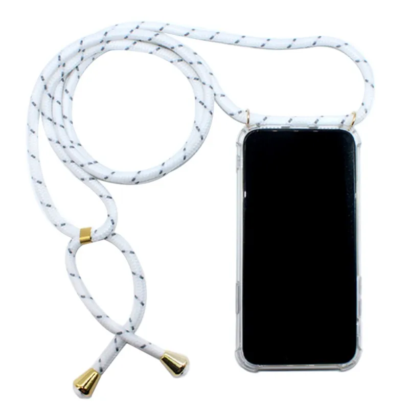 B Простой индивидуальный Чехол для мобильного телефона подходит для IPhone6P/6SP с веревкой tpu прозрачный четырехугольный противоударный чехол для мобильного телефона - Цвет: B