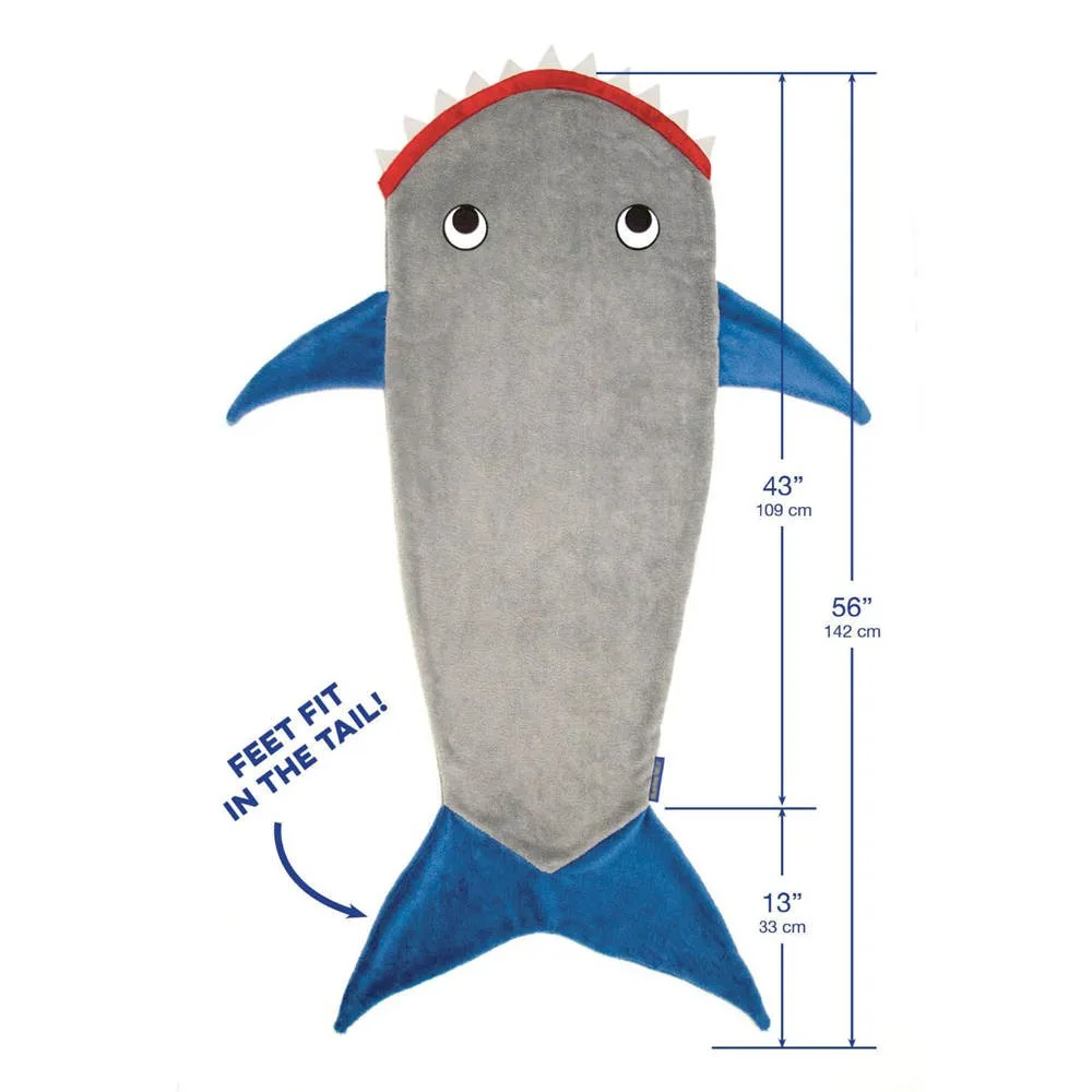 Shark Одеяло «хвост русалки» с акулой, новинка, спальный мешок для детей, надувной диван, коврики, спальный мешок с акулой, детский диван-одеяло - Цвет: Shark