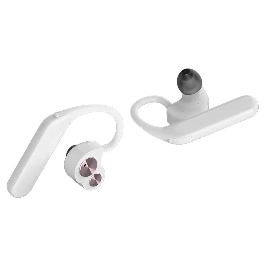 Двусторонний стерео ушной крючок двойное подвижное кольцо беспроводной Bluetooth Micro