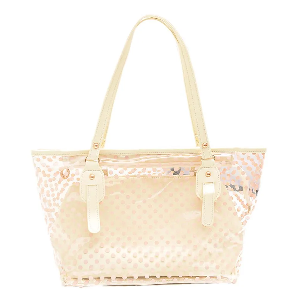 Большая прозрачная сумка тоут через плечо пляжная популярный стиль модная