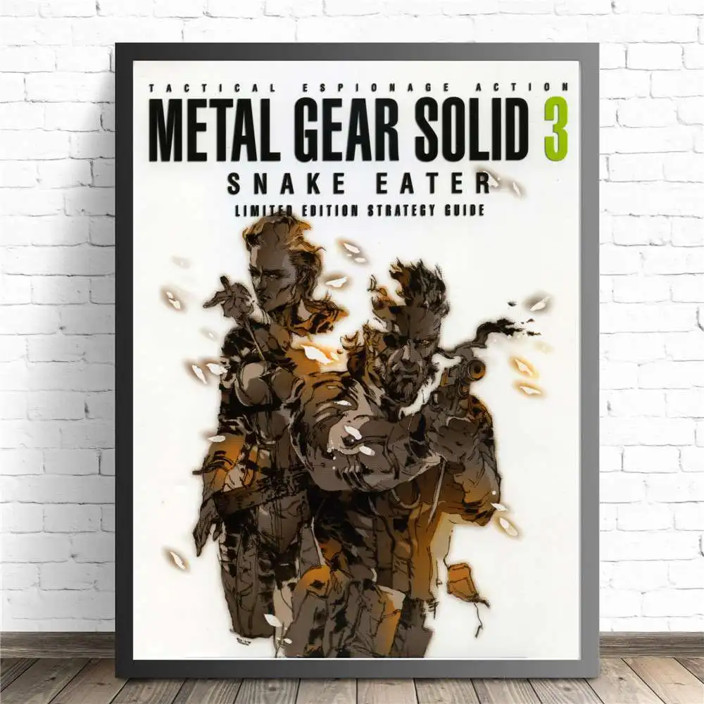 2 Металлическая Шестерня твердая MGS видео игра плакат и печать холст Художественная живопись настенные картины для гостиной украшения домашнего декора - Цвет: 2