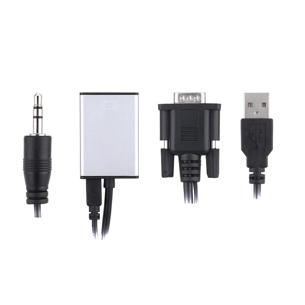 HD 1080 P VGA к Hdmi Адаптер Тв-Выход Av Hdtv Видео кабель Конвертер Подключи и Играй с Аудио