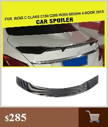 Авто-Стайлинг углеродного волокна гонок сторона крыло отверстия ковшики для Mercedes Benz C класса W205 C43 C63 AMG седан 4-дверь