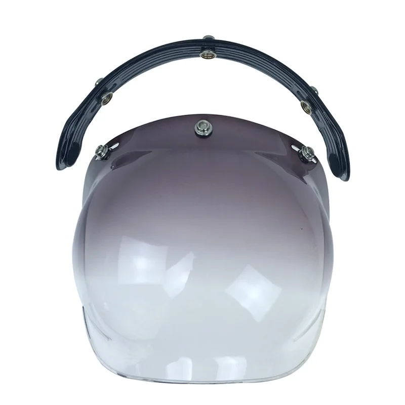 Зеркало с 3 защелками Ретро стиль реактивный мотоциклетный шлем пузырьковый щит