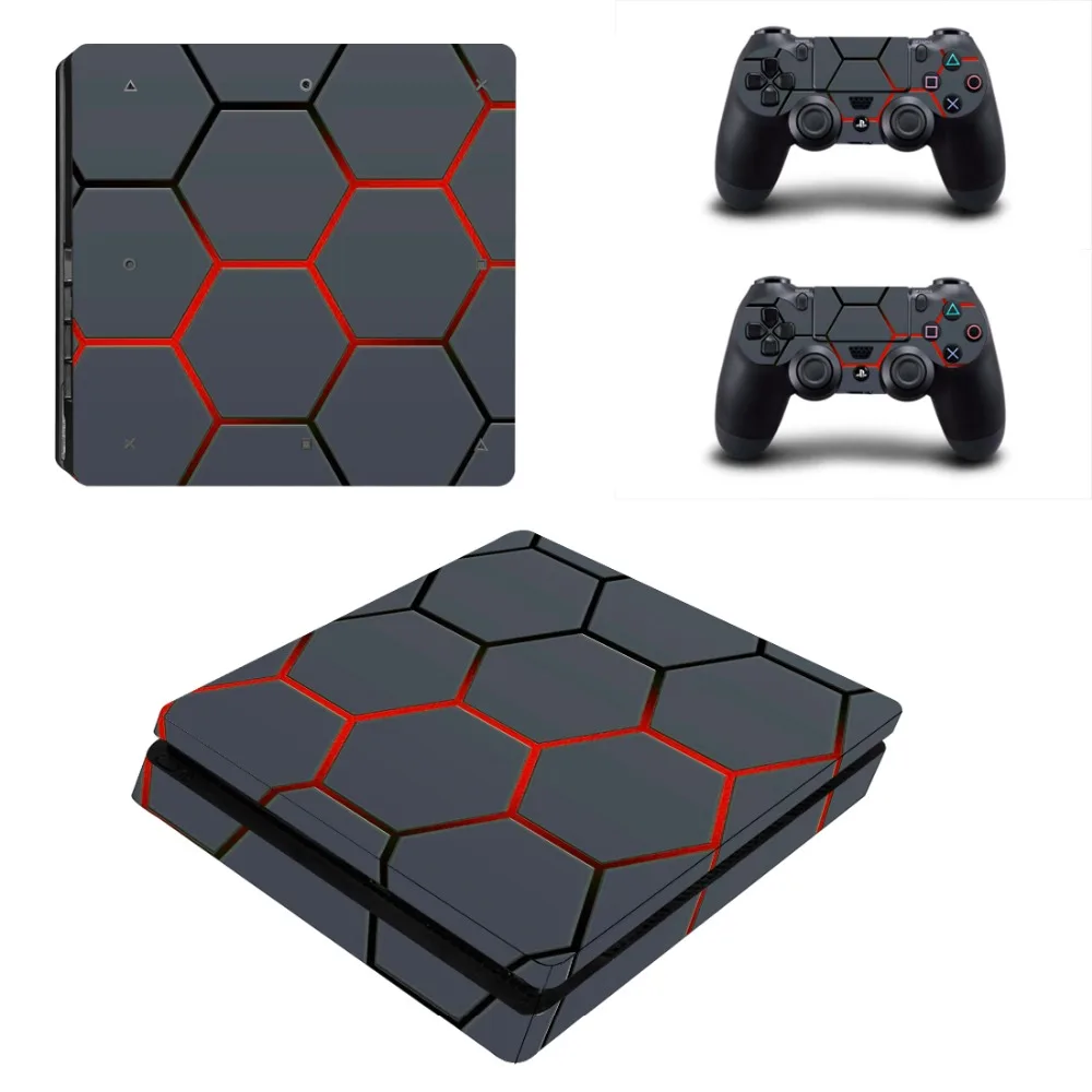 Чистый Цвет Белый Черный индивидуальный дизайн PS4 тонкая кожа Наклейка виниловая для Playstation 4 Slim и 2 контроллера PS4 Кожа Наклейка