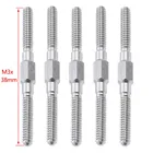 5 шт.лот M3 X 1,5 дюйма (38 мм) Basher, Двойная резьба, конец, плотный стальной Push-Rod Hex CW  CCW Для радиоуправляемых автомобилей, самолетов