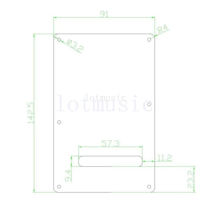 Задней пластины для тремоло на гитаре 10 шт. крышка полости Для Fender ST stratocaster замена