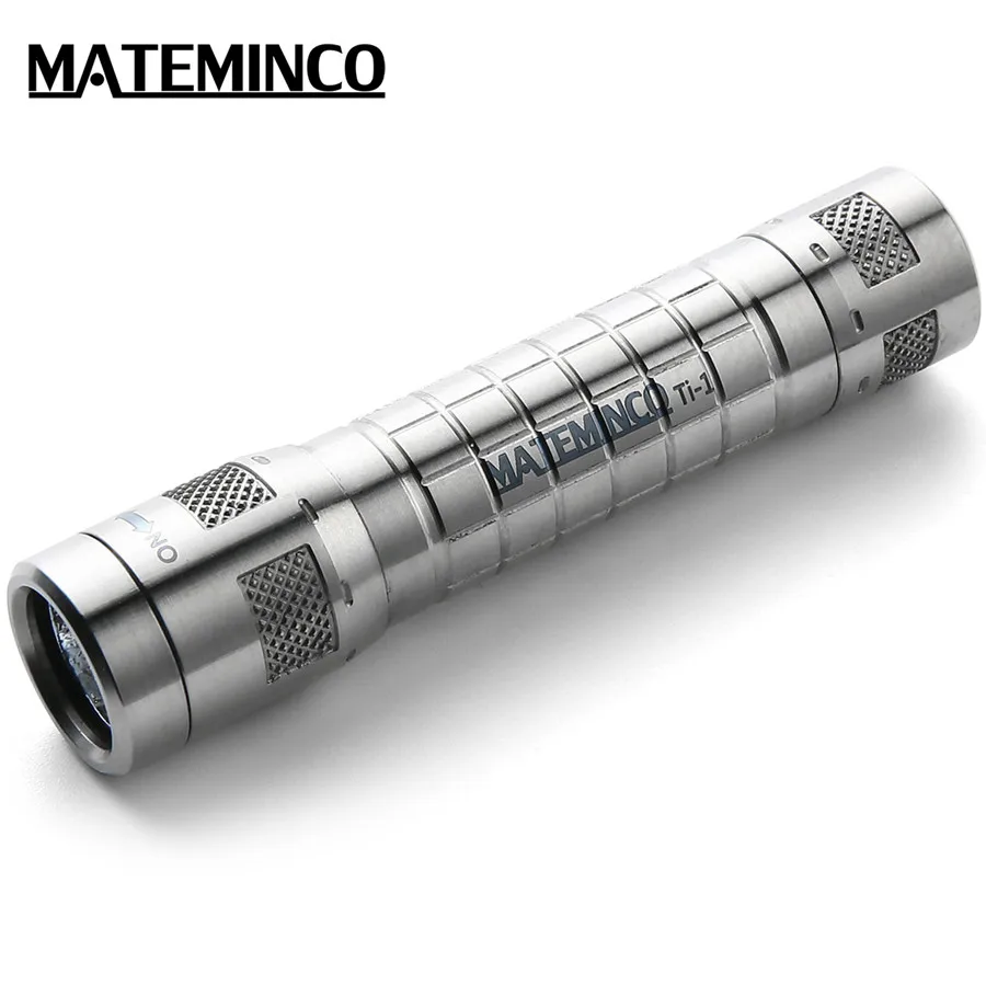 Mateminco Ti1 мини брелок EDC титановый сплав AAA батарея светодиодный фонарик для экстренных ситуаций - Испускаемый цвет: Silver