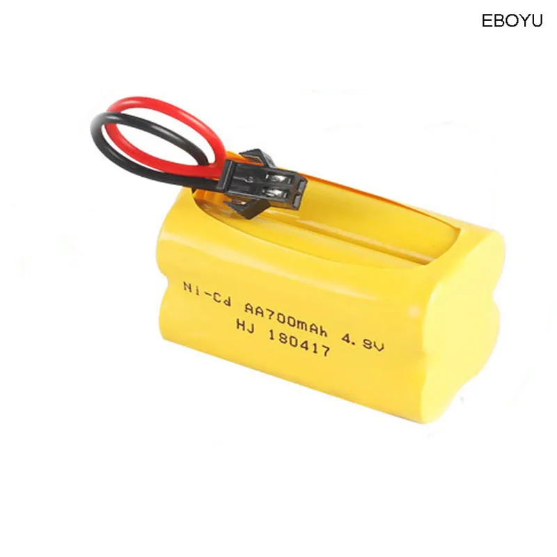 Аккумулятор EBOYU Ni-Cd AA 4 8 В 700 мА/ч с разъемом SM 2P для RC Bus школьный автобус F1 800 лодка |