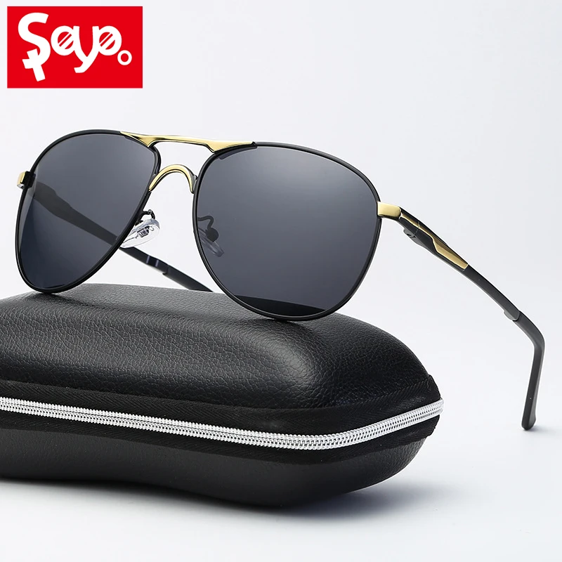 Солнцезащитные очки SAYLAYO Мужские поляризационные брендовые модные солнечные для