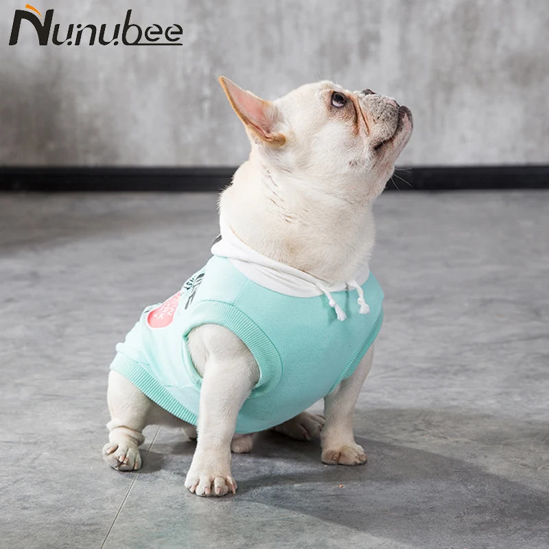 Nunubee прекрасный хлопок Soft 100% Собака Толстовка Пальто Щенок Одежда для собак