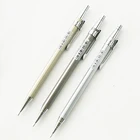 Автоматический механический карандаш M  G M-1001, 3 шт., черныйсеребристыйсерый цвета, 0,5 мм, 0,7 мм, металлический корпус, офисные и школьные принадлежности для письма