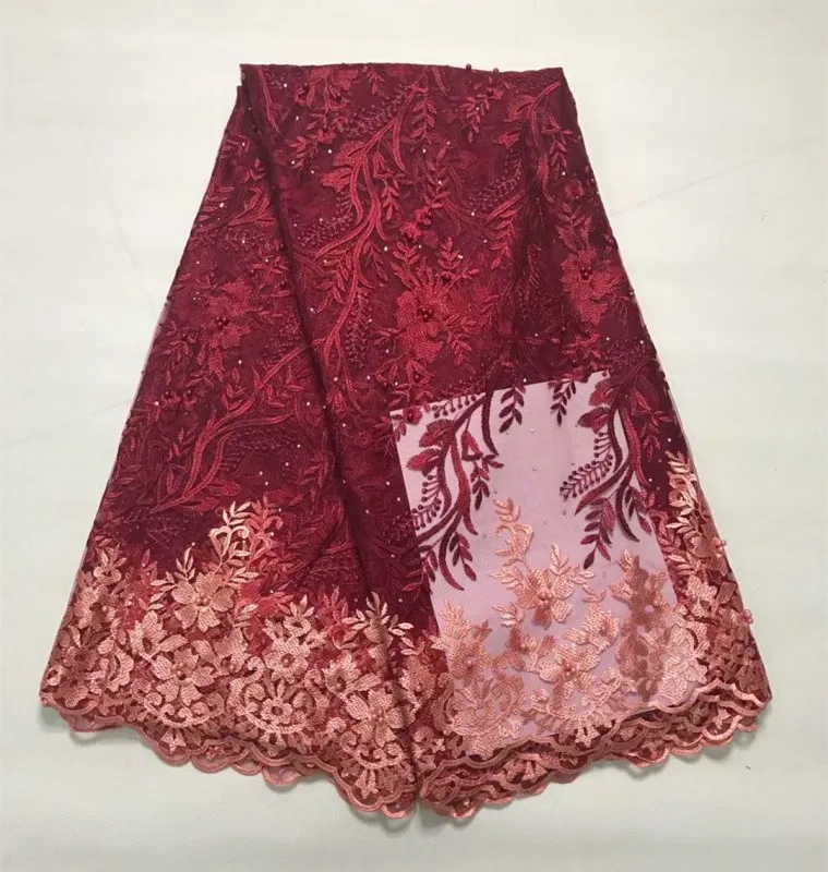 2019 высокое качество в Африканском нигерийском стиле на свадьбу кружево ткань с