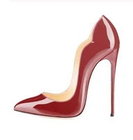 patent leather woman pumps stiletto heel shallow pointed toe slip on party office dress lady shoes high heel hot sell