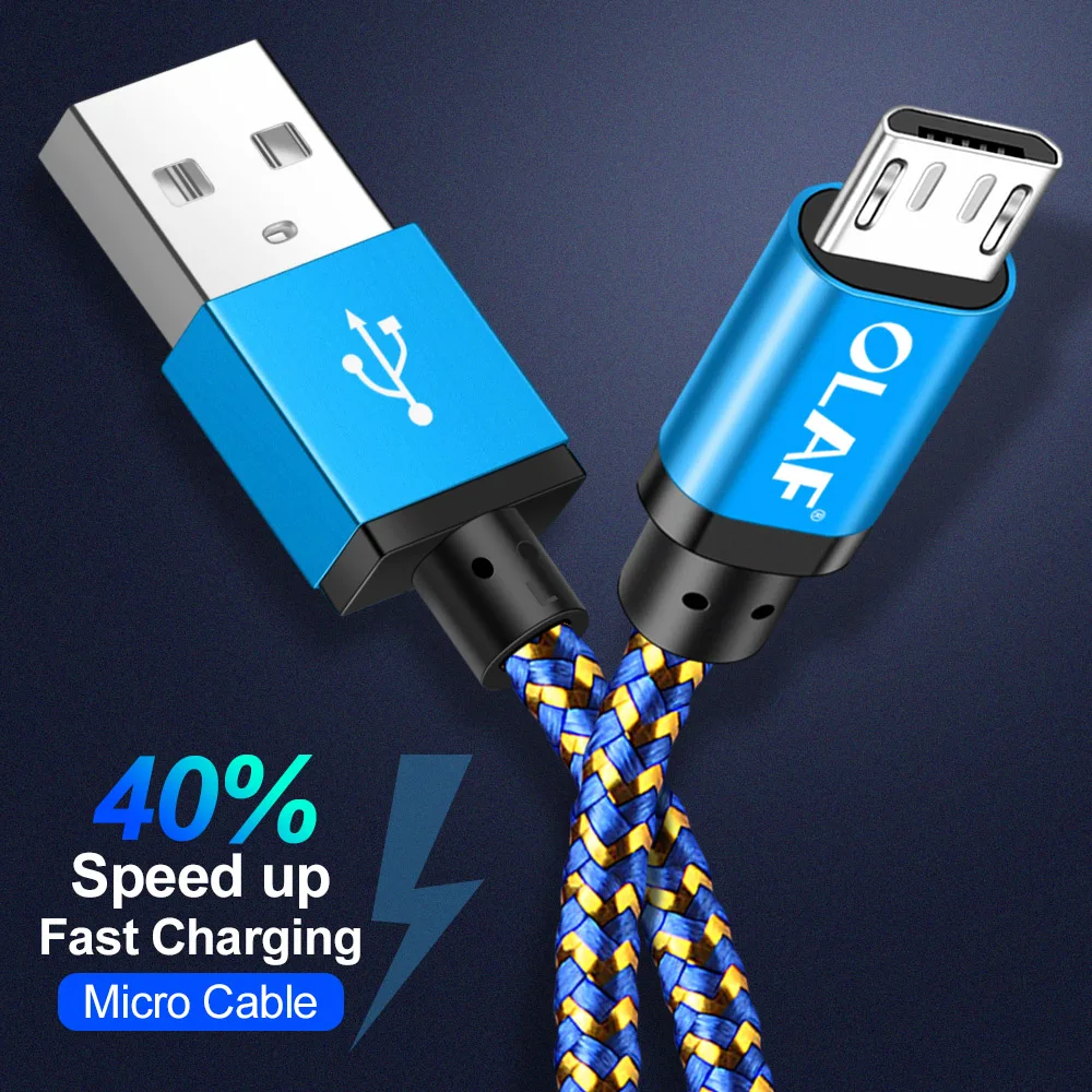 Olaf Micro USB кабель 2A Быстрая зарядка зарядное устройство USB кабель для передачи данных для samsung Xiaomi LG планшет Android мобильный телефон usb зарядный шнур