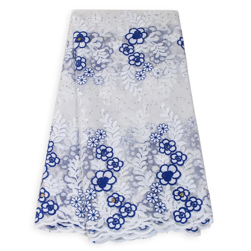 Best Selling White Milk Silk African Tulle Lace Fabric Wedding Net Lace Sewing Women's Dress 5Yard Designer Nigerian Lace Fabric