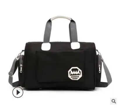 Black small Многофункциональная сумка унисекс из ткани Оксфорд с большой вместительностью, модная сумка для путешествий, сумка для фитнеса, спортивная сумка, портативная дорожная мужская сумка ZL037 - Цвет: Black small