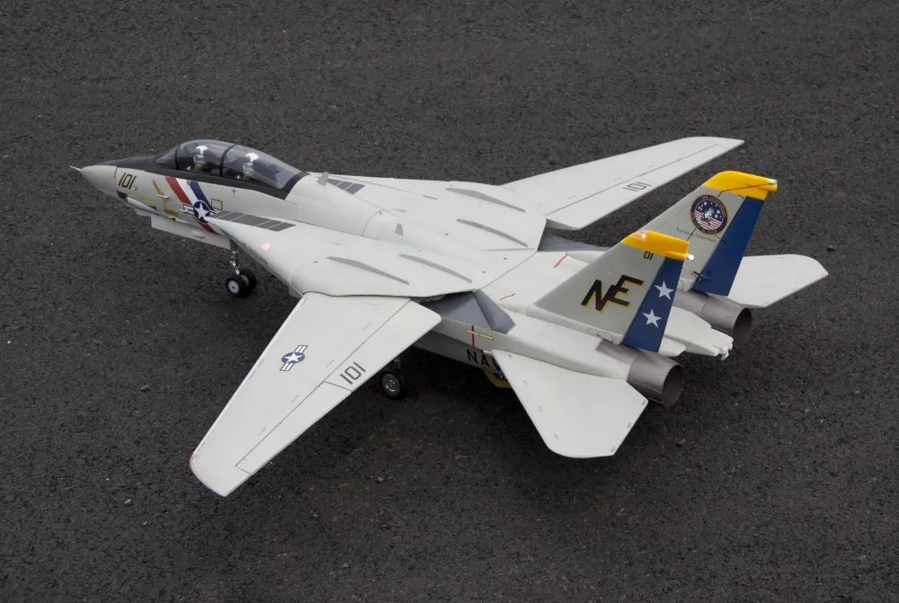Freewing двойной 80 мм rc Самолет jet модель F-14 Tomcat с переменной развертки комплект крыла с сервоприводами
