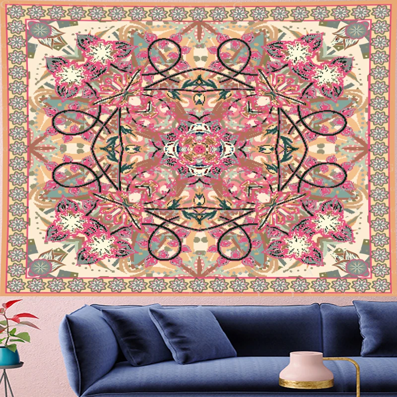 

Boho decor macrame Tapestry Vintage Style Pattern Tapestries Retro psychedelic Wall Hanging home decor