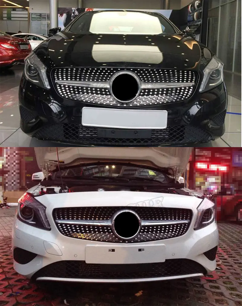 W176 Алмазный Стайлинг автомобильной решетки передний капот решетка сетки для Mercedes W176 класс 2013 A160 A180 A200 A250 A45