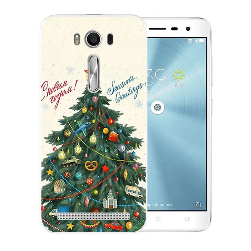 for Asus ZenFone 2 Laser ZE500KL 5.0 inch Silicon Case Merry X'MAS Pattern For ASUS Zenfone Soft TPU Phone Cases Cover |