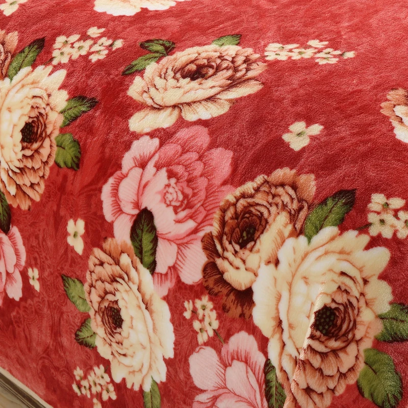 Retro Style Bean Paste Printing Patterns Bedspread Blanket High Density Super Soft To On For The Sofa/Bed/Car Portable | Дом и сад