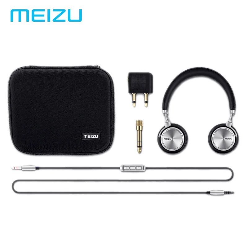 Оригинал Meizu HD50 Наушники Hi Fi стерео металлические наушники Проводная гарнитура С