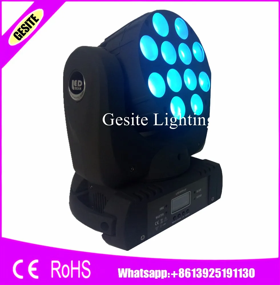 4 шт./лот бесплатная доставка DMX512 12X12 Вт led Луч движущаяся голова свет rgbw 12x12 самый