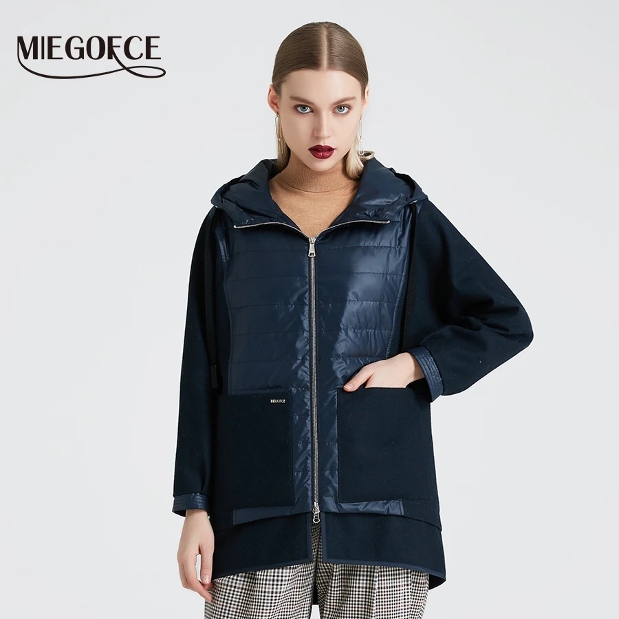 MIEGOFCE 2019 Весенняя осенняя женская куртка пальто высокого качество теплое с