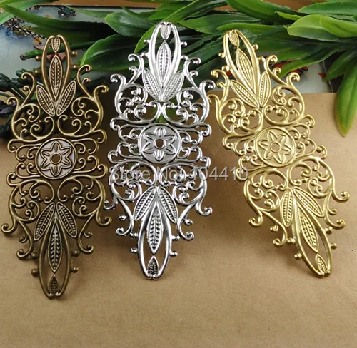 35*87 мм винтажные филигранные Цветочные фотозвенья заготовки Bu Yao палочки для