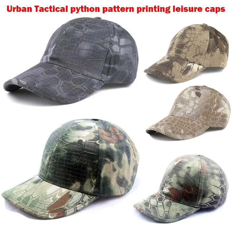 

Urban Tactical Python Pattern Printing Leisure Caps Typhon Mandrake Highlande Nomad Baseball Cap Hunting Hat Kryptek Camo