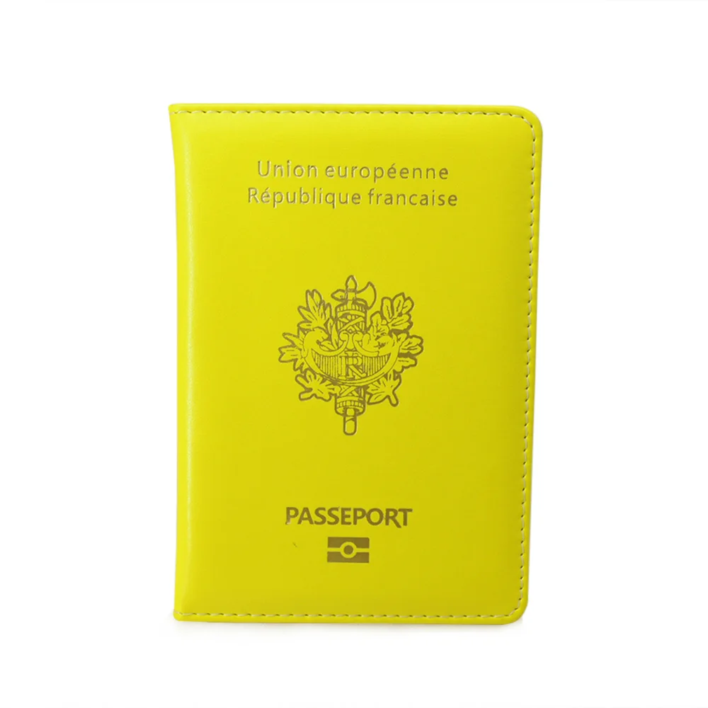 Милая Обложка для паспорта, Франция, оригинальное издание, Passeport обложки для девочек, Pasport etui passeport Франция - Цвет: Цвет: желтый