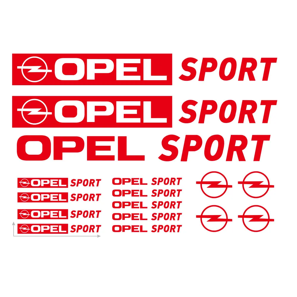 16pcs Decal For opel Adam Karl Ampera GT X Corsa Rearview Mirror Rims Alloy Wheels Seat The Whole Body car Stickers T-255 | Автомобили и