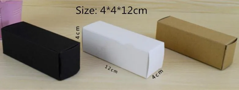 Черно-белая Подарочная коробка из крафт-бумаги 50 шт./лот-4*4*12 см | Дом и сад