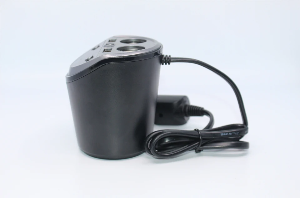 ANLUD Bluetooth FM передатчик, автомобильный набор, хэндс-фри прикуривателя с двумя чашка с USB автомобильный держатель Зарядное устройство A2DP 5 V 2.1A 12-24 V