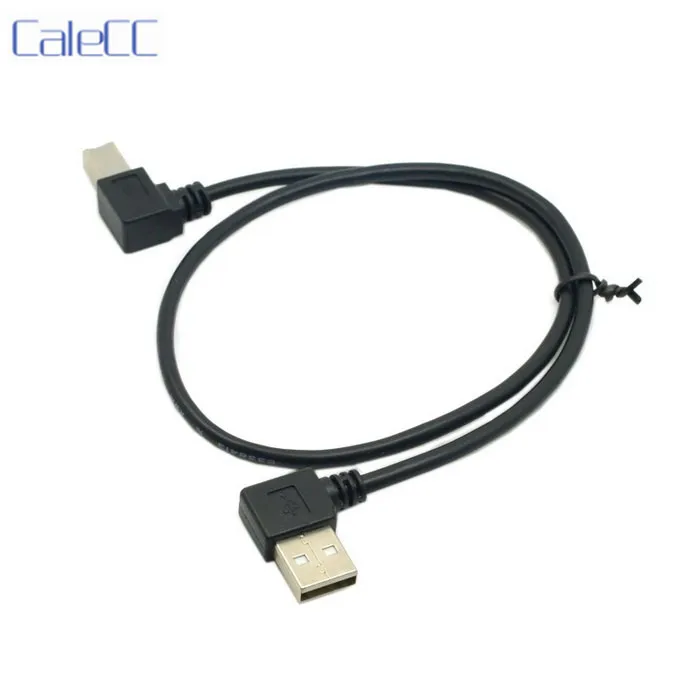 Правый и левый угол USB 2 0 A папа к B Тип BM правый принтер сканер 90 градусов кабель 50