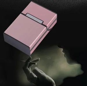 Легкий алюминиевый чехол для сигарет, держатель для табака, карманная коробка, контейнер для хранения