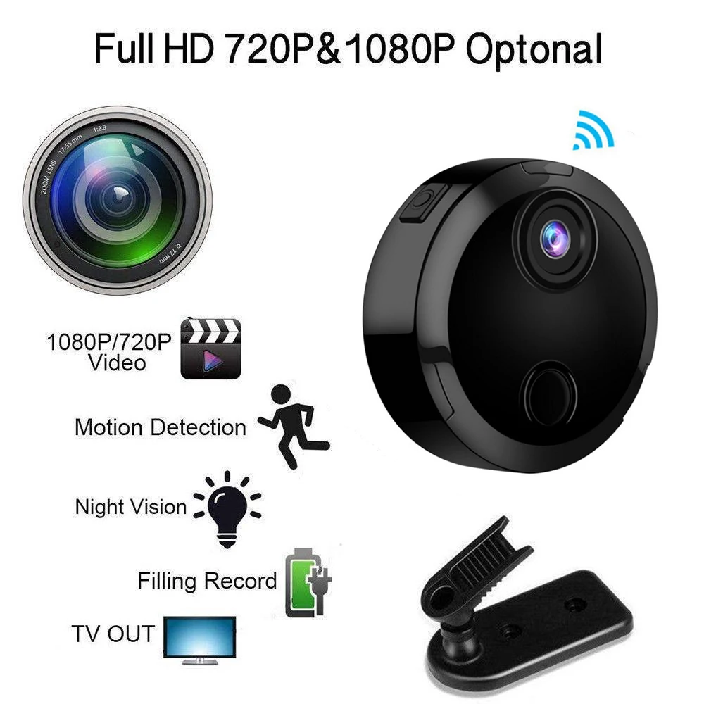 HD 1080P мини камера домашняя беспроводной связи WiFi ночного видения беспроводная