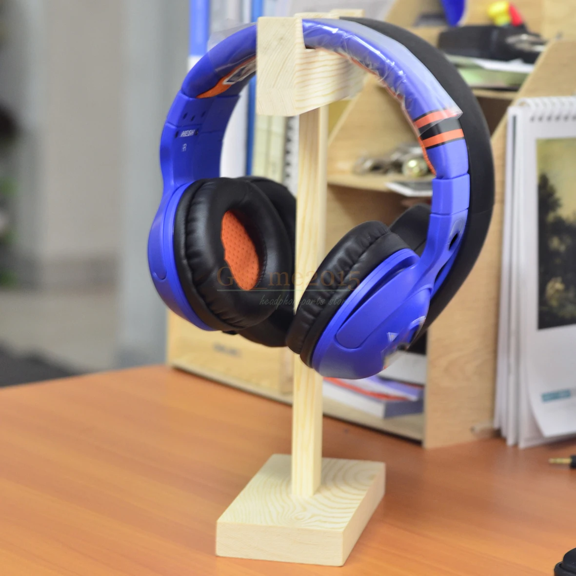 wood headset stand double hange headphone holder to display For Sony MDR 1ABT 1RNC DS7500 SA5000 7506DJ V700 V900 etc part |