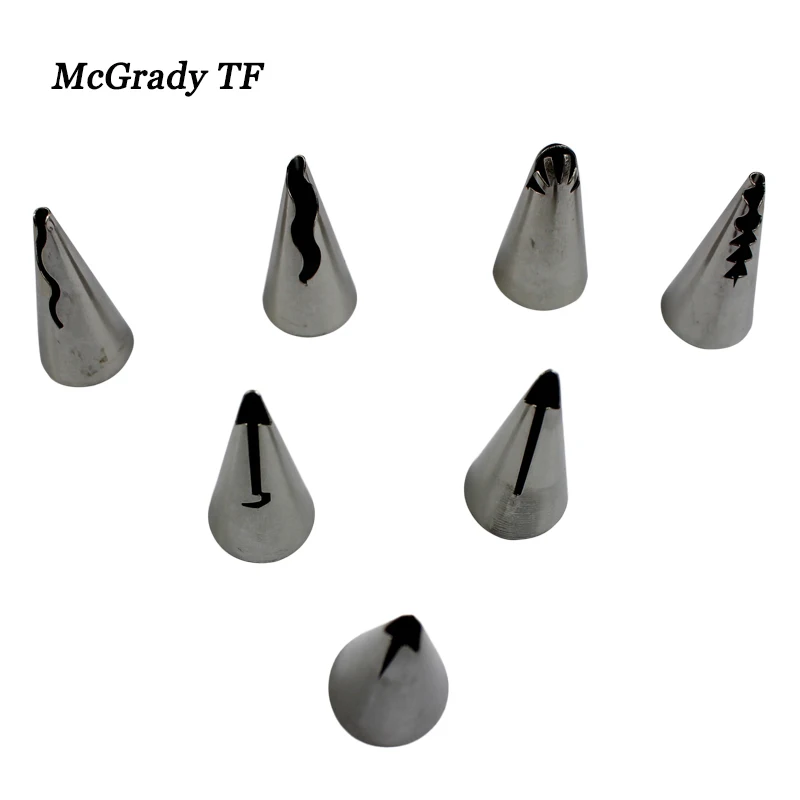 7 шт./компл. Свадебный Торт Украшение Обледенение Нержавеющая сталь русский Сопла