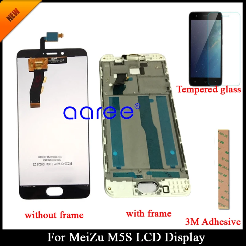 100% протестированный Оригинальный ЖК дисплей для Meizu M5S LCD M612h Disaplay экран сенсорный
