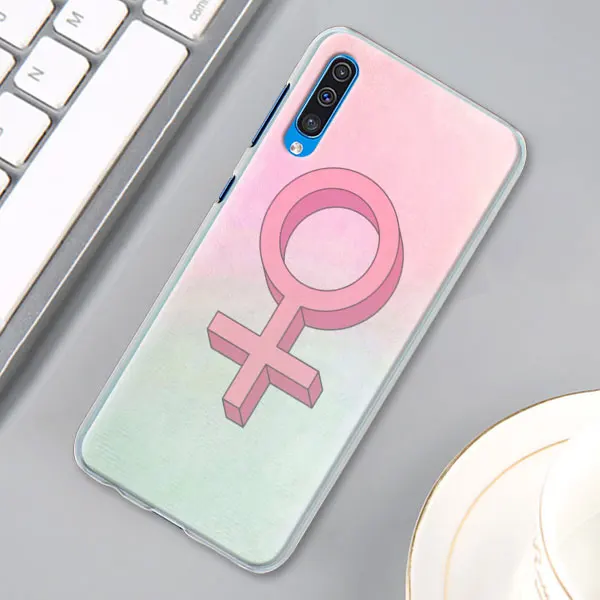 15 Эстетика Минимальный «Girl power» и женских чехол для samsung Galaxy A30 A40 A50 A70 A6 A8 плюс A7 A9 M30 Футляр для телефона - Цвет: 15