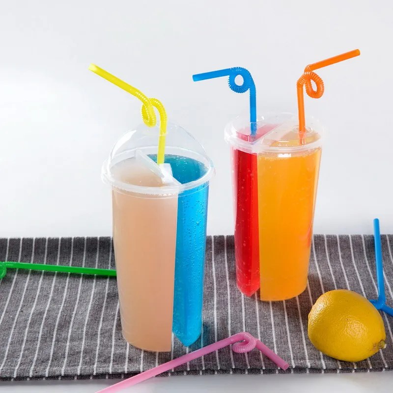 700 мл креативный специальная толщина Двойная сетка одноразовая пластиковая