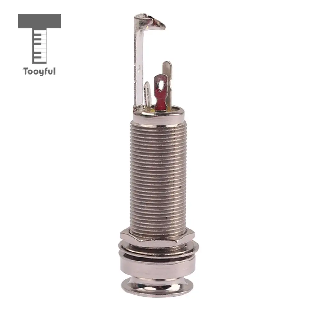 Tooyful GT223 6 35 мм 1/4 ''латунный резьбовой цилиндрический концевой штырь стерео