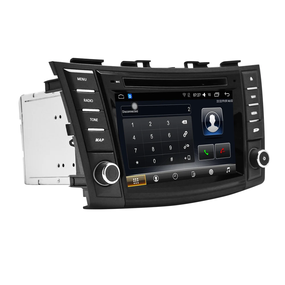 Автомобильный мультимедийный плеер 2 Din Android 7 1 автомобильный DVD для SUZUKI Swift 2005 2016