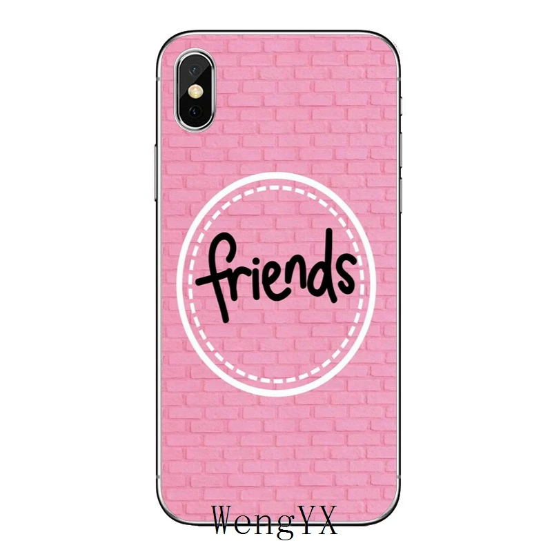 Розовый sister best friend bff girl для Apple IPhone X XR XS Max 8 7 plus 6s 6 plus SE 5s 5c 5 4s 4 Мягкий чехол для телефона