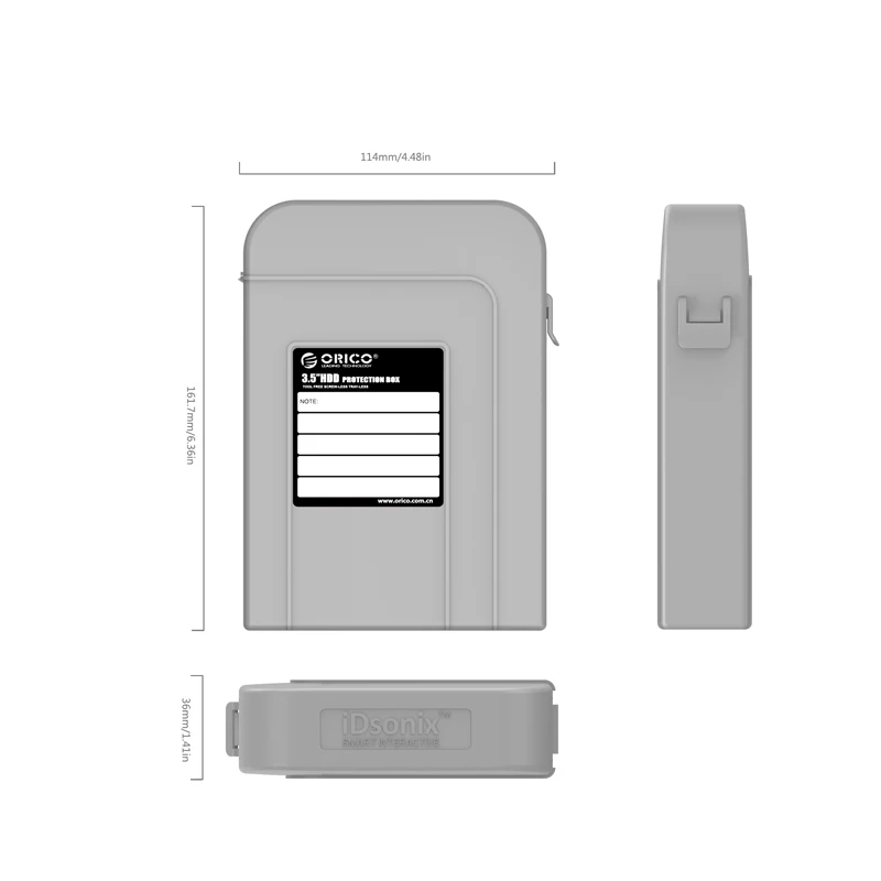 Защитный бокс ORICO PHI35 5S 5 Bay 3 дюйма/чехол для хранения жесткого диска (HDD) или SDD|case for
