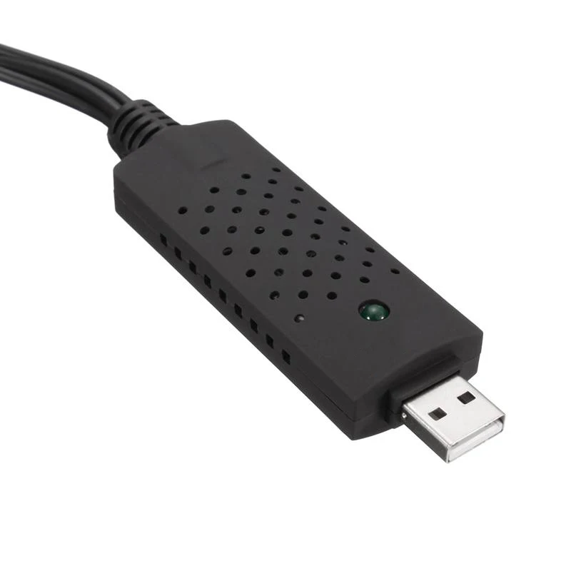 USB карта видеозахвата 10 NTSC ТВ тюнер CC TV VCR DVD HD аудио адаптер конвертер разъем для Win