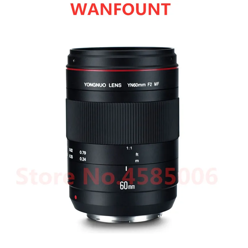 Объектив YONGNUO YN 60 мм F2NE MF для камер Nikon D500/D750/D600/D700/D800/D810/D300/D300S|Запчасти объективов| |
